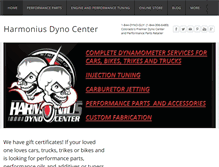Tablet Screenshot of harmoniusdynocenter.com